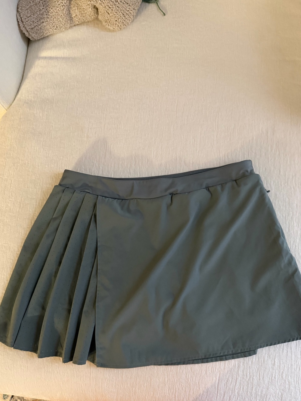 Avia Olive Green Circle Skort with Pleated Detail